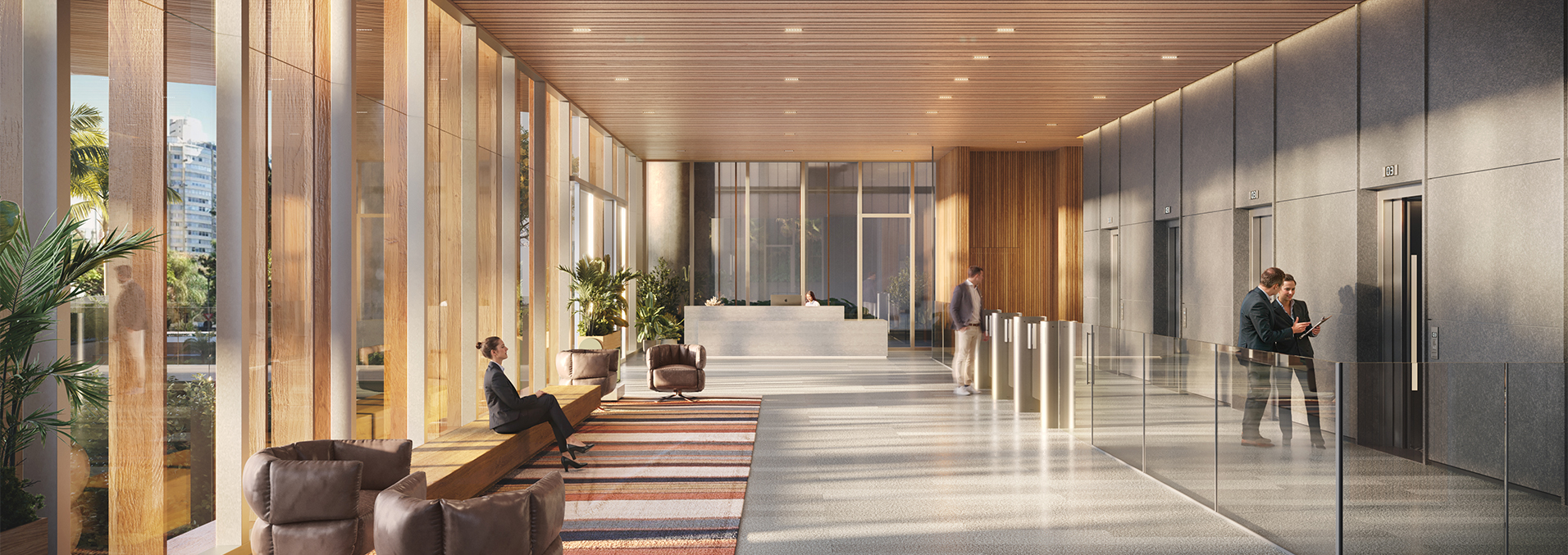 Lobby e hall dos elevadores