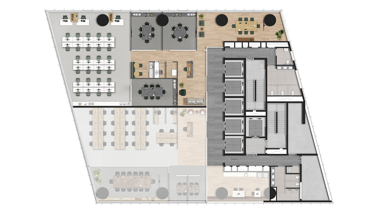 452m² - Sugestão de Layout